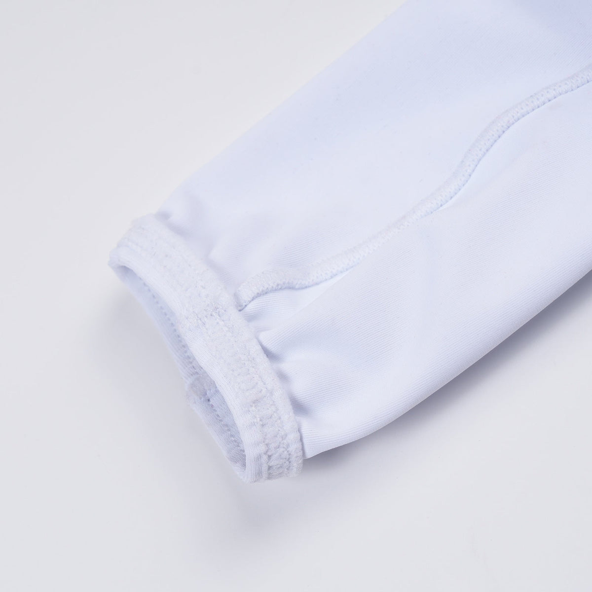 White Seamless U Shape Pull On Cock Sock detail view