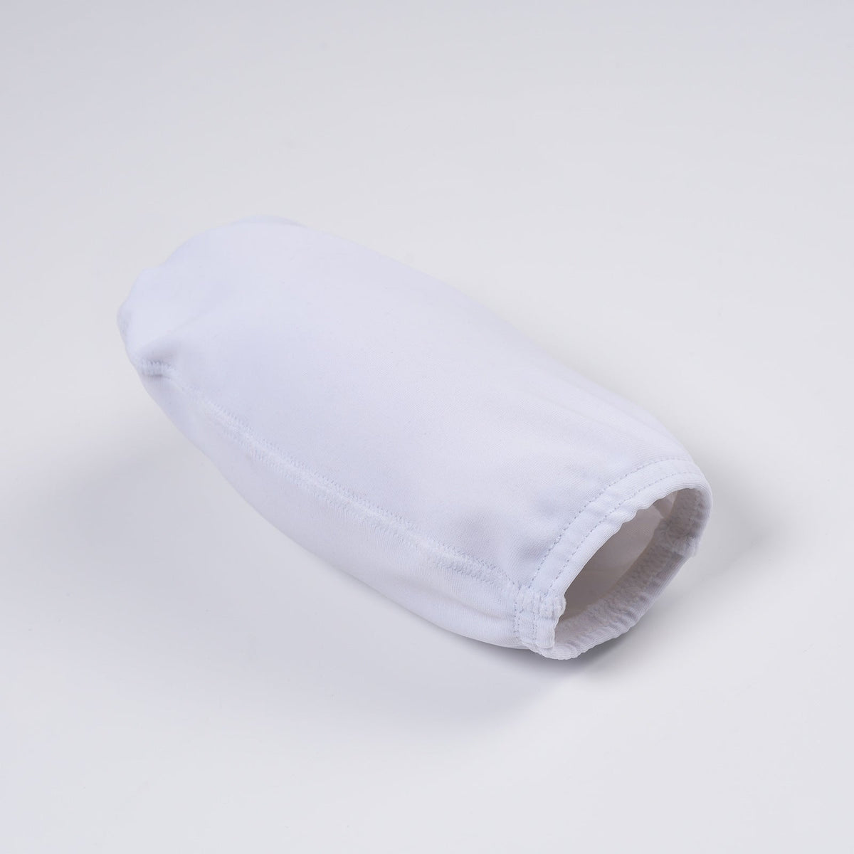 White Seamless U Shape Pull On Cock Sock side view