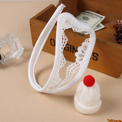Pom Pom Cock Cap Holiday C String Set alternate view 7