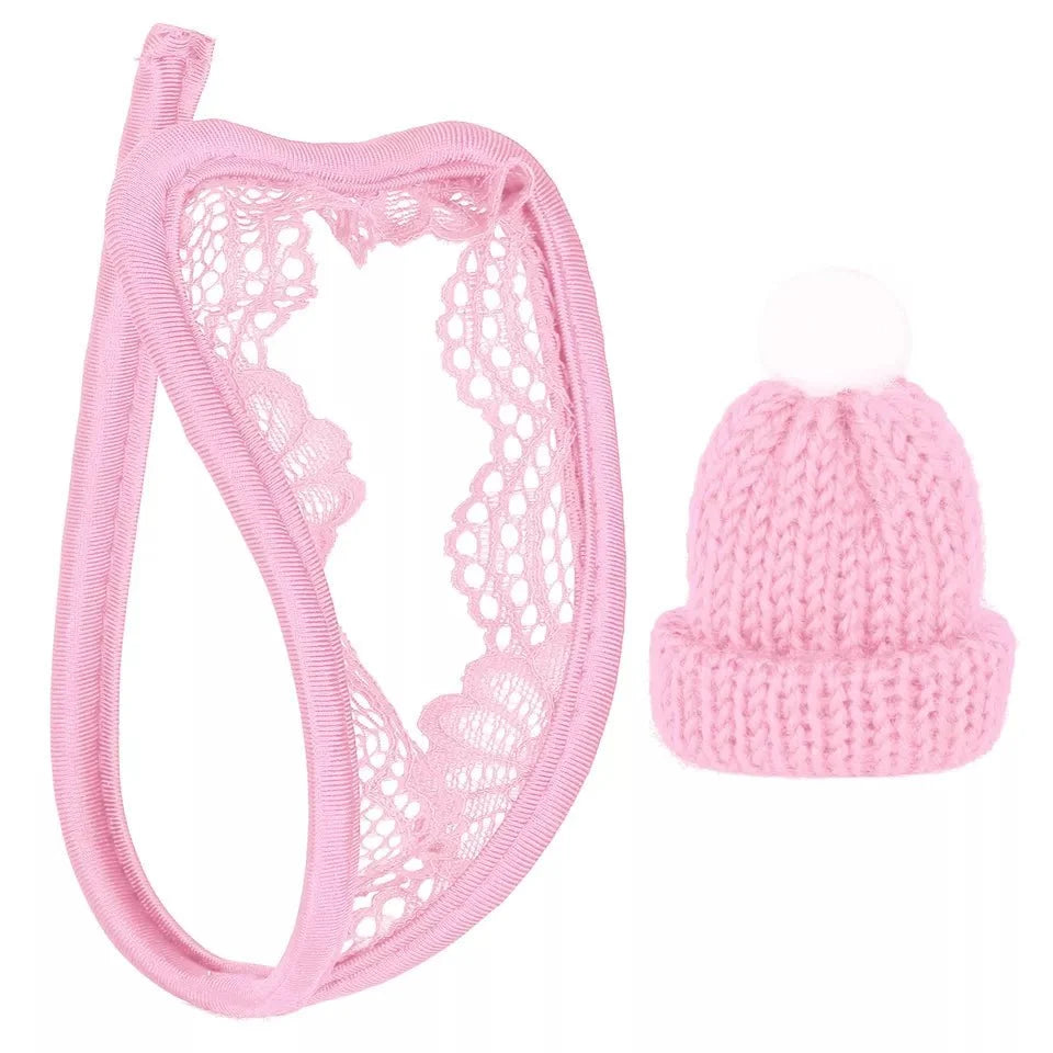 Pom Pom Cock Cap Holiday C String Set alternate view 10