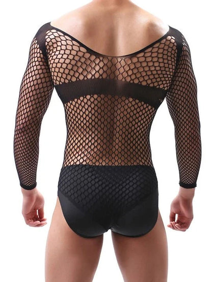 V Neck One Piece Mesh Suit alternate view 6