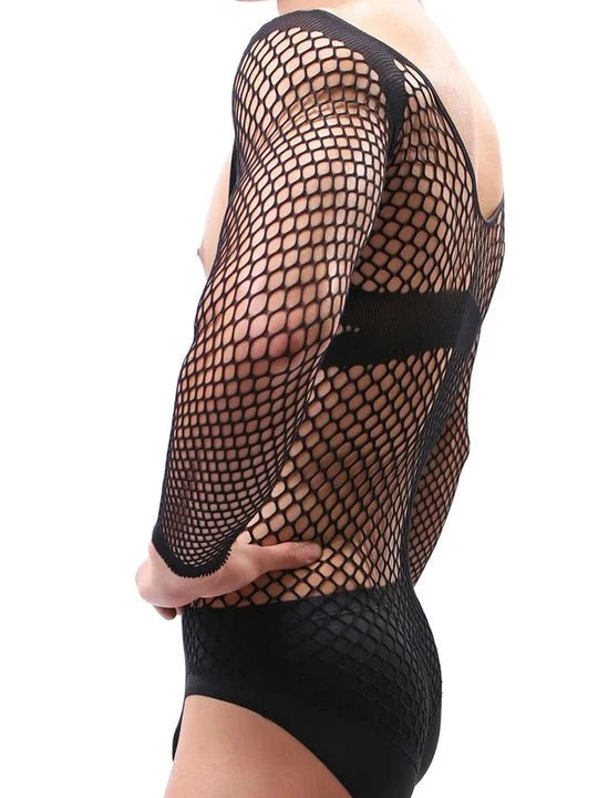 V Neck One Piece Mesh Suit alternate view 5