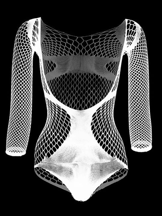 V Neck One Piece Mesh Suit alternate view 8