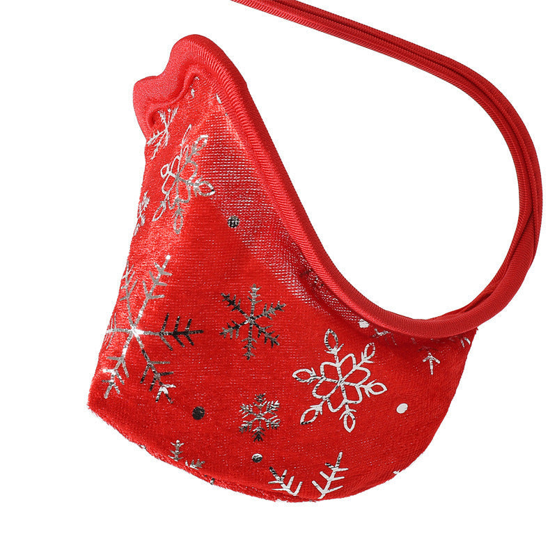 Red Velvet Snowflake Christmas C String detail view