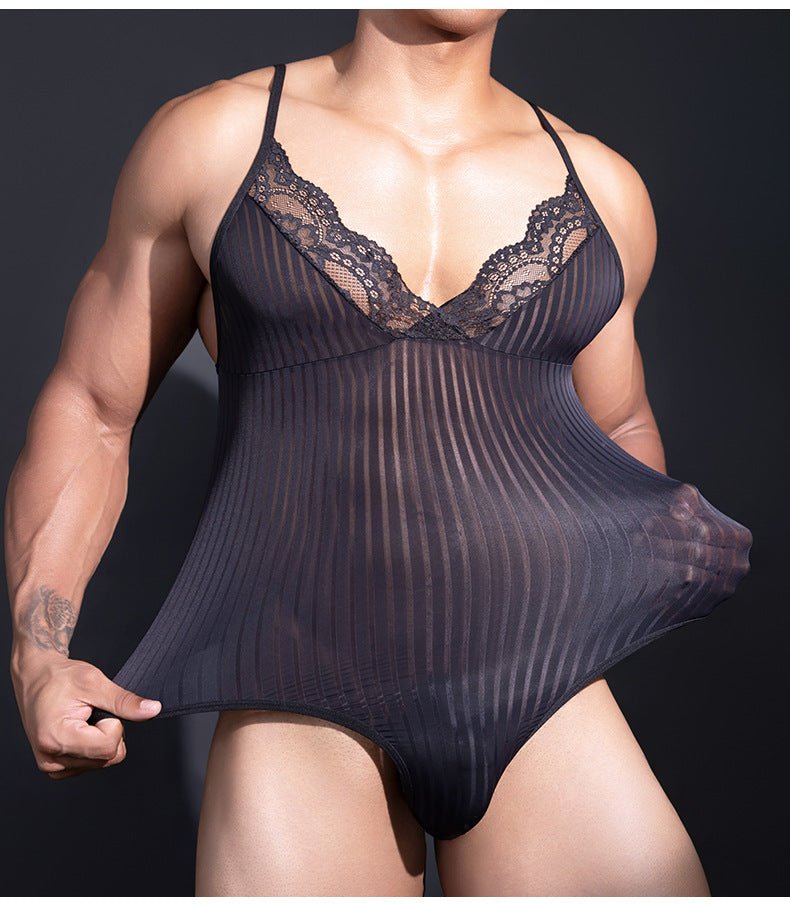Vertical Stripes Bodysuit product view