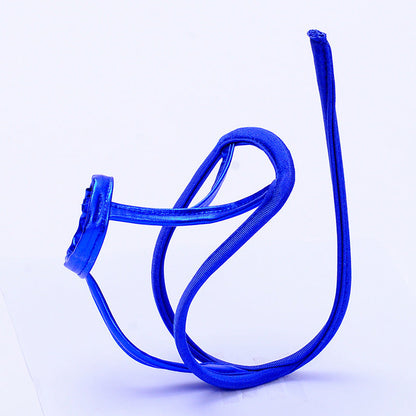 Blue Wet Look Harness Ring C String alternate view 4