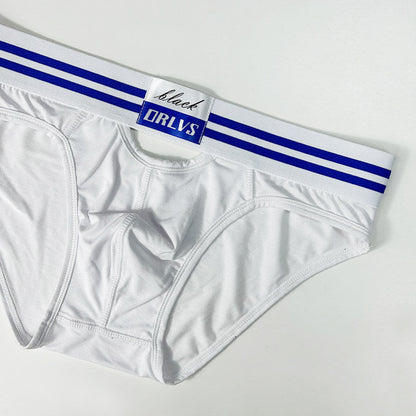 White Modal Front and Back Keyhole Brief flat lay