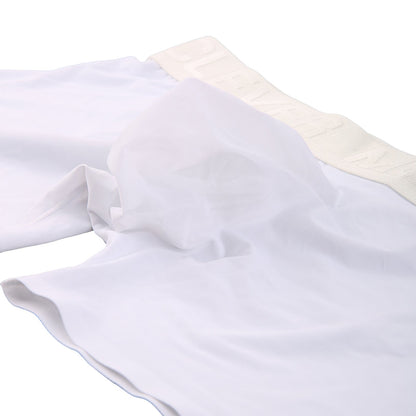White Seamless Ice Silk Heart Mesh Boxer Briefs detail view