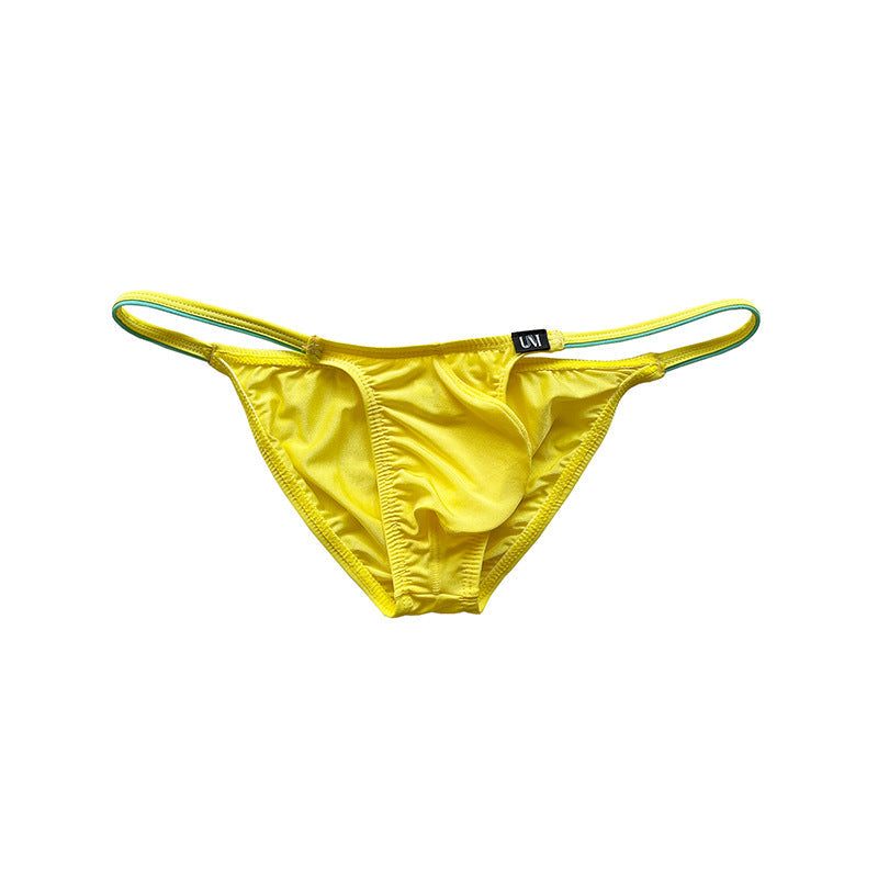Ice Silk Contrast Cord Cheeky Briefs