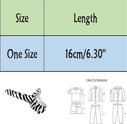 Zebra Print Mesh Strap Cock Sock size chart