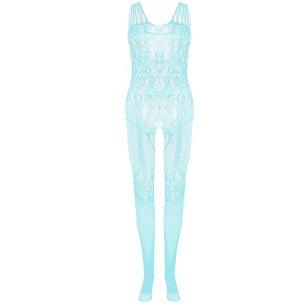 Cut Out Crotchless Fishnet Bodystocking