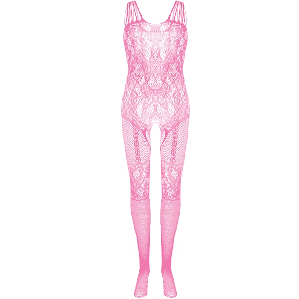 Cut Out Crotchless Fishnet Bodystocking