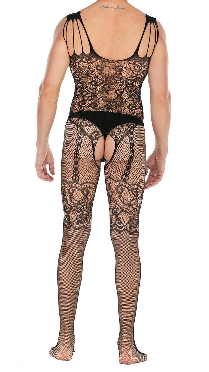 Cut Out Crotchless Fishnet Bodystocking alternate view 3