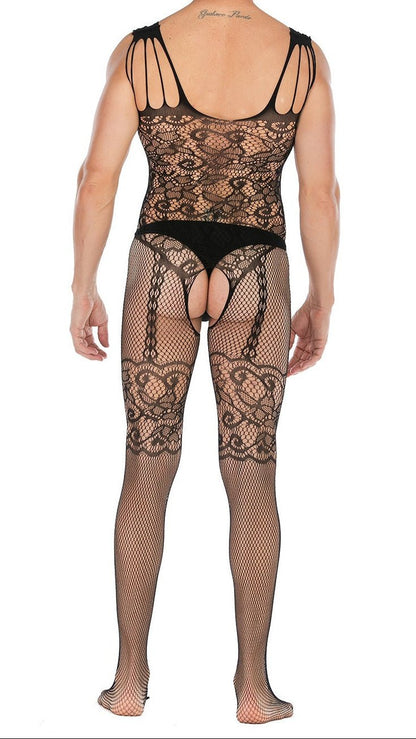 Cut Out Crotchless Fishnet Bodystocking alternate view 3