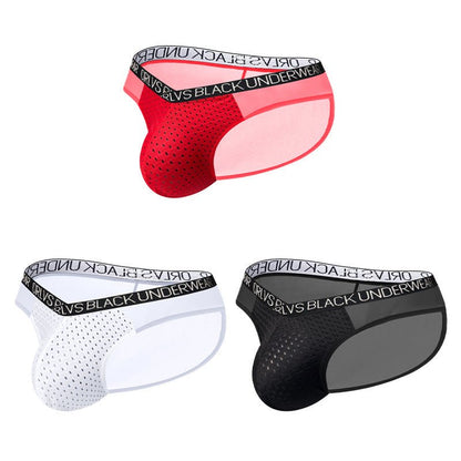 Sport Mesh Pouch Sheer Back Briefs